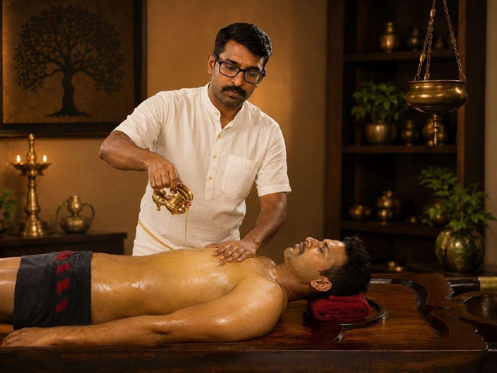 Panchakarma therapy session